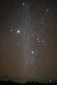 2月3月に見える冬のダイヤモンドとカノープス